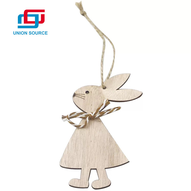 Customized Decorative Spring Easter Wooden Hanging Rabbit - 0 