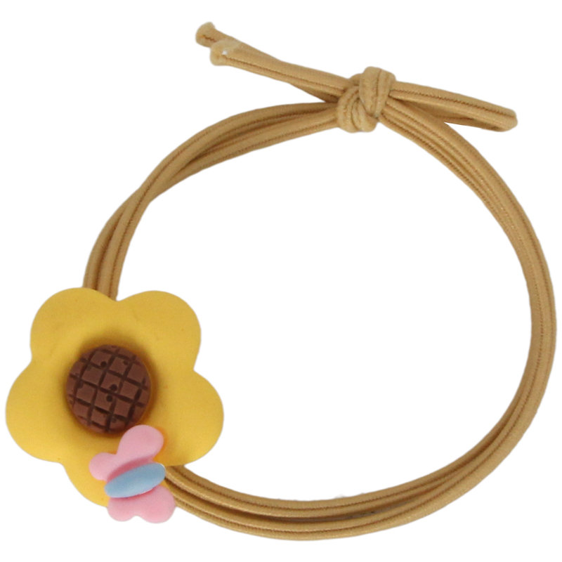 Prikupen elastičen trak za lase, zavozlana vrv za lase v čop za otroke
