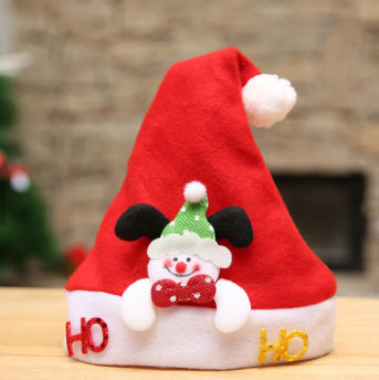 Aranyos Mikulás rénszarvas hóember karácsonyi kalap - 2