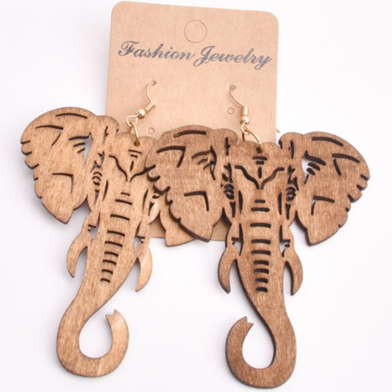 Cutout Cute Little Elephant Earrings