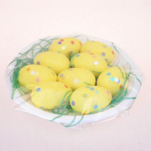 Påskeskum farverigt æg 9stk / sæt - 1 
