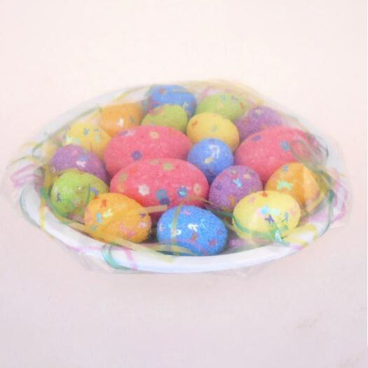 Påskeskum farverigt æg 9stk / sæt - 2 