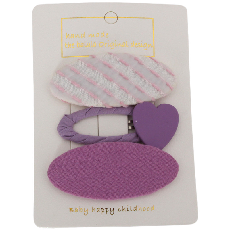 Elegantes y populares pinzas para el cabello para bebés de la serie púrpura
