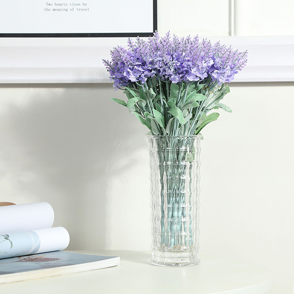 Fabrikstilpasset 10 hoveder Lavendelblomster Høj simulering til dekoration i hjemmet og haven - 2