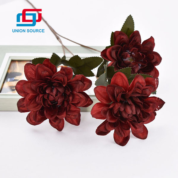 Factory Customized 3 HeadsVintage Peony Flowers For Decoration