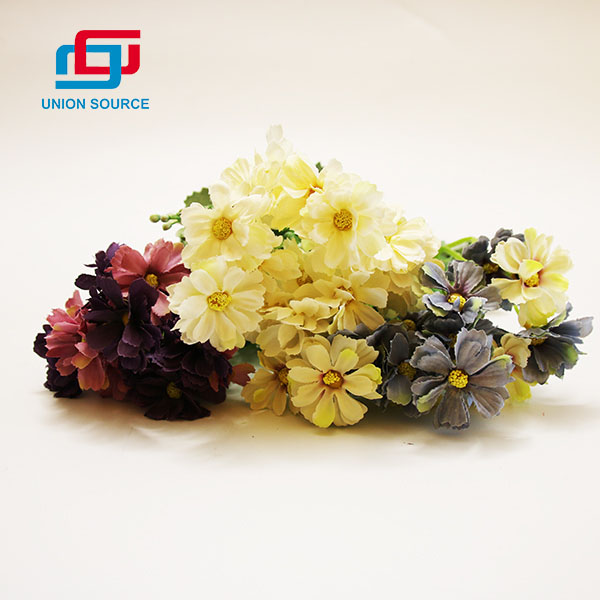 Factory Customized 5 Branches 15 Heads Simulation Flowers For Home Decoration