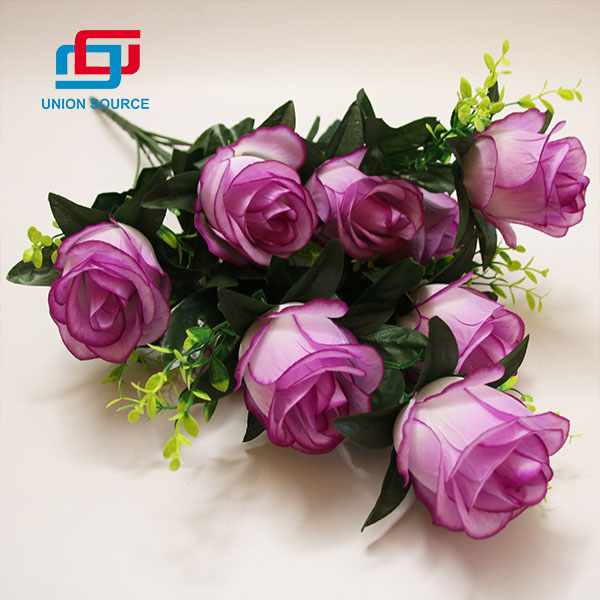 Továrenská cena 9 hláv umelých kvetov, dekoratívna kytica pre domáce a svadobné účely