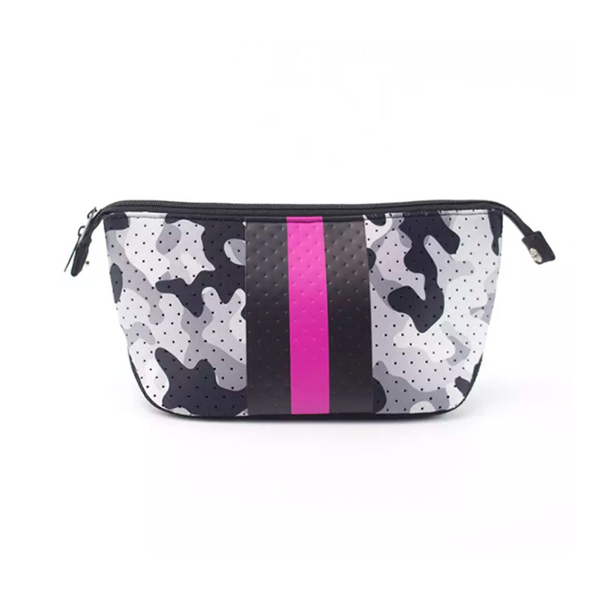 Bolsa cosmética com estampa de zebra da moda