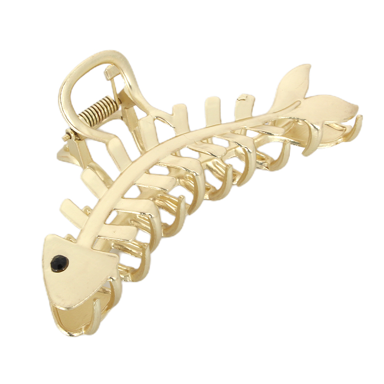 Ретро метална укосница посебне личности у облику рибље кости
