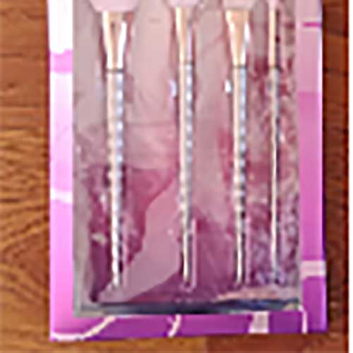 Probă gratuită de pensule de machiaj/set de pensule de machiaj cu mâner de cristal roz/set de pensule de machiaj cu logo personalizat