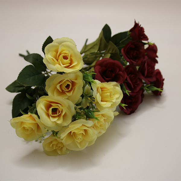 Gute Qualität 5 Köpfe Persian Rose Bouquet Künstliche Blumen für die Dekoration Verwendung - 2