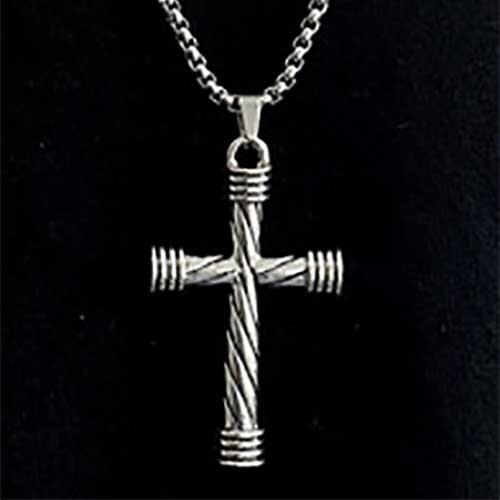 Hengdian Simple Design Religious Jewelry Gold Plated Cross Chain Necklace