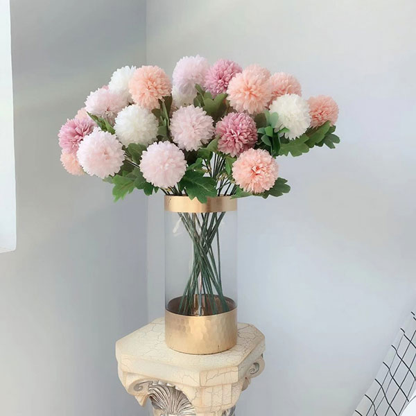 Flores de crisântemo de alta qualidade com 2 cabeças para uso doméstico - 1