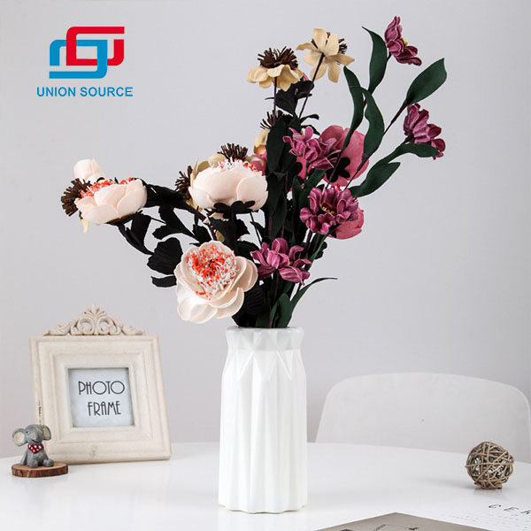 Højkvalitets kunstige blomster vaser Platiske vaser til brug af dekoration - 0 