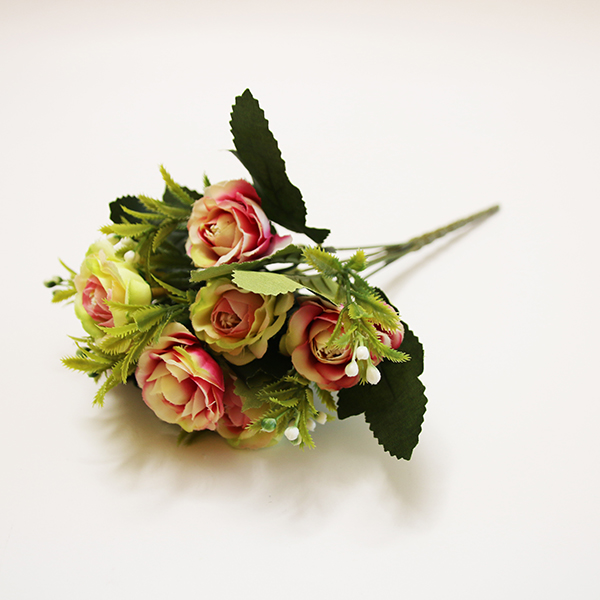 Kiváló minőségű jó áron 5 fejű hibiszkusz virág magas szimuláció otthoni és kerti dekorációhoz - 2 