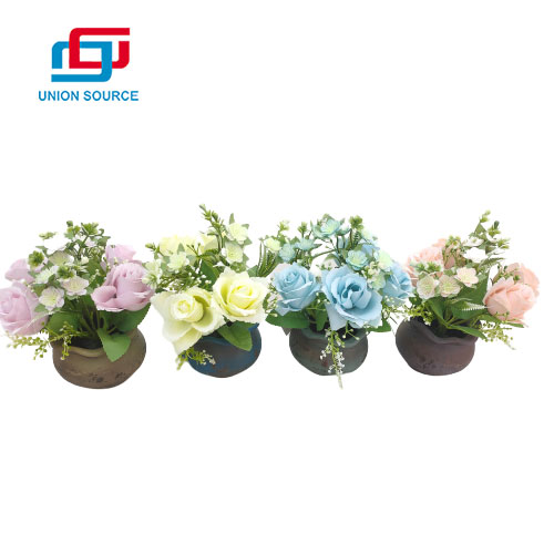 High Quality Terracotta Pot Hydrangea High Simulation For Home Usage