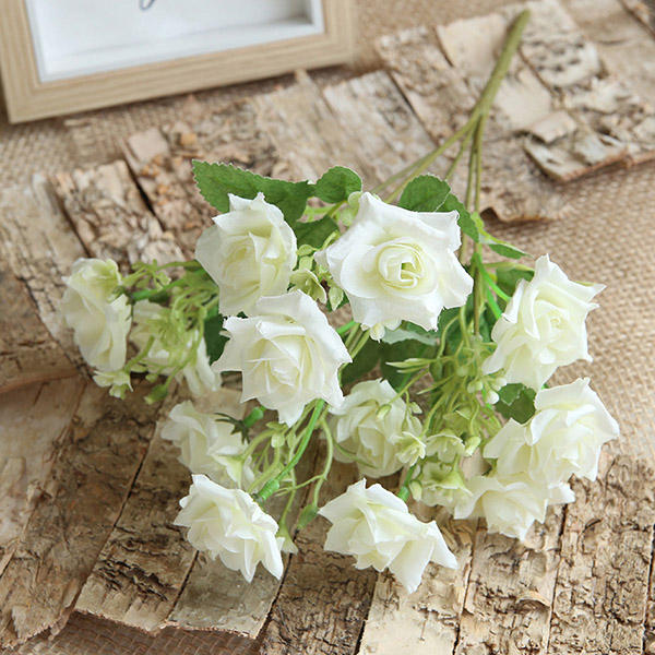 High Simulation 5 Branches Small Rose Bouquet For Home Decoration