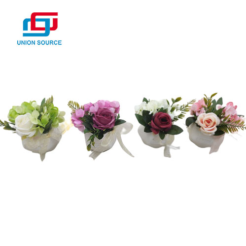 High Simulation Beautiful Price Ceramic Rose Potted Plants For Decoration