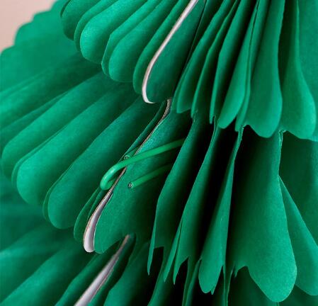 Venta caliente adornos navideños que cuelgan el árbol de navidad de panal de papel - 2 
