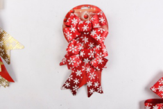 Hot Sale handgemachte dekorative Weihnachtsbögen Neujahr gemalt Bogenknoten Weihnachtsbaum hängenden Ornamenten - 1 