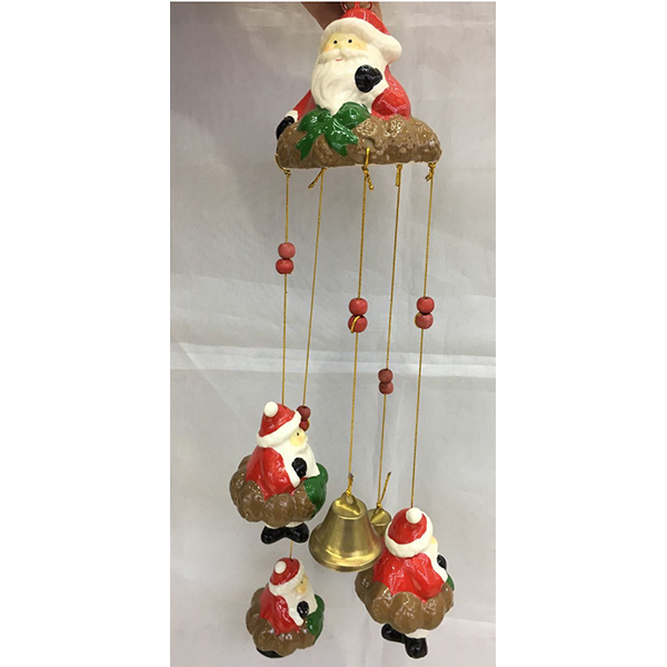 Ыстық сатылымдағы Рождестволық керамика ілулі ою-өрнек Қытайда жасалған Санта өрнек үй декоры - 0 