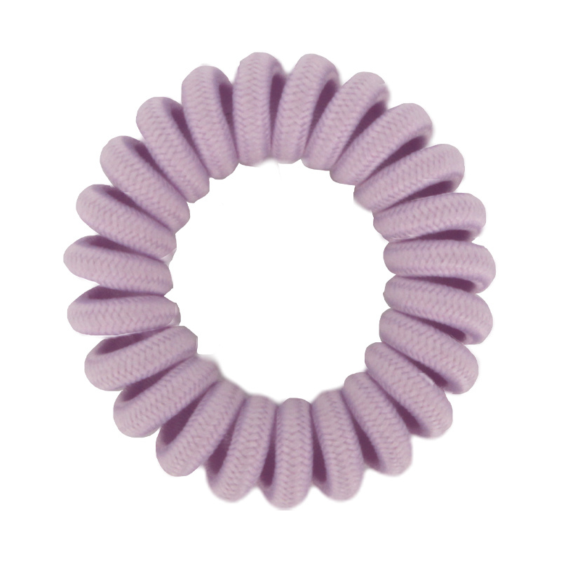 Hot Selling Purple Color And Round Telephone Hair Rope