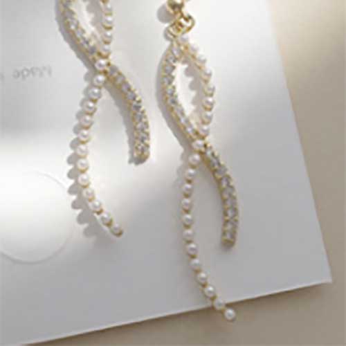 Kaimei Za biżuteria 2019 nowy Maxi Vintage imitacja perły z żywicy spadek kolczyki Brand New długie duże kreatywne kolczyki kobiety