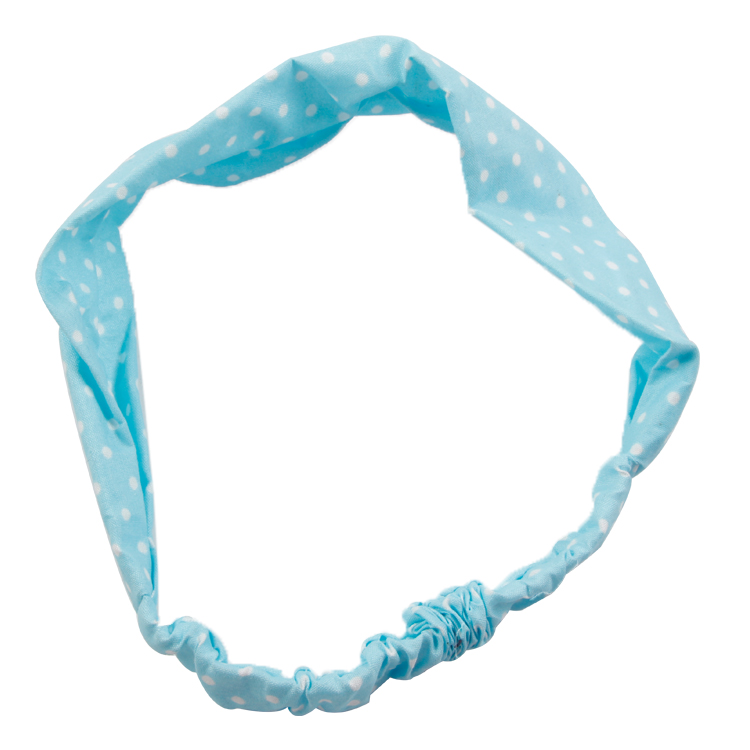 Light Blue Hair Band With Spot