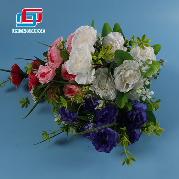 دسته گل پلاستیکی شبیه سازی بالا برای تزئین کمترین قیمت