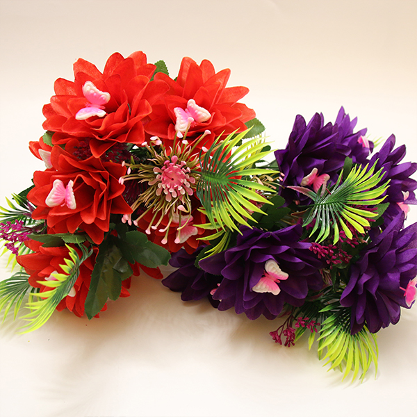 Vyrobeno v Číně Dobrá cena 7 hlav Umělá kytice pro použití dekorace - 3 