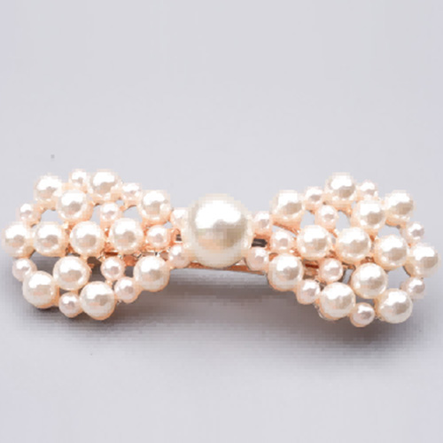 New Design Portable Creative Pearl Hair Pin Ladies Bowknot Barrettes Hair Clip For Gifts