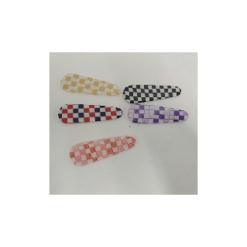 New Trend Line Element Checkerboard Triangle Hairpin - 0