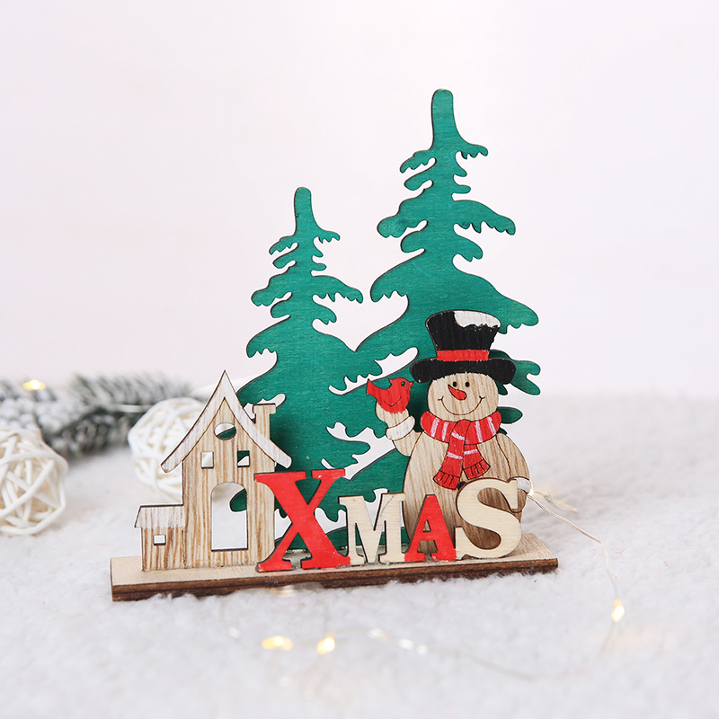 Newest Design Christmas Wooden Status For House Decoration - 3 