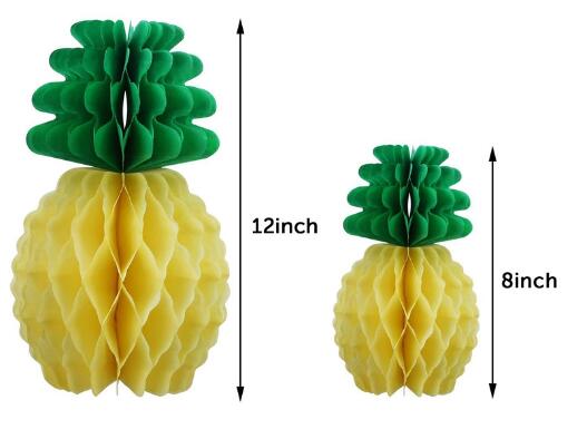 Papír ananász lépek party dekoráció - 2