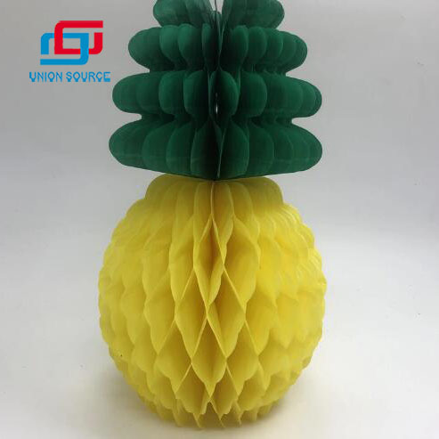 Paper Pineapple Honeycombs Party Decoration