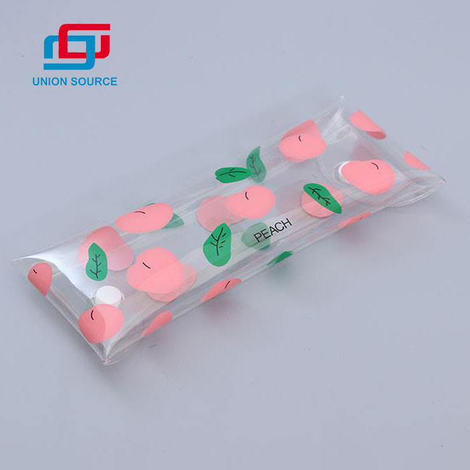 Pink Cutlery Bag With Peach Design - 0 