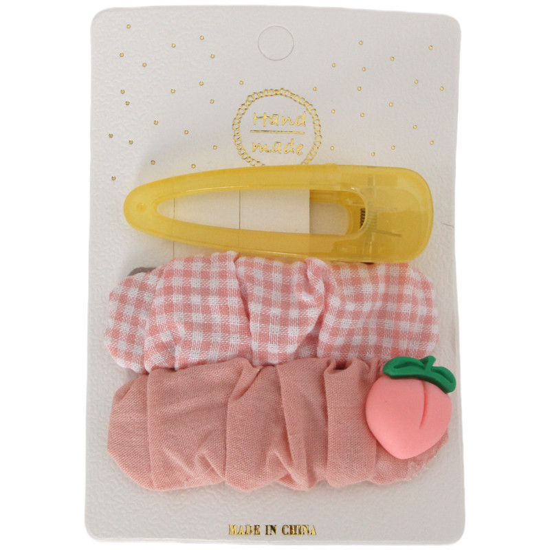 Pink Peach And Yellow Hairpin With Cloth