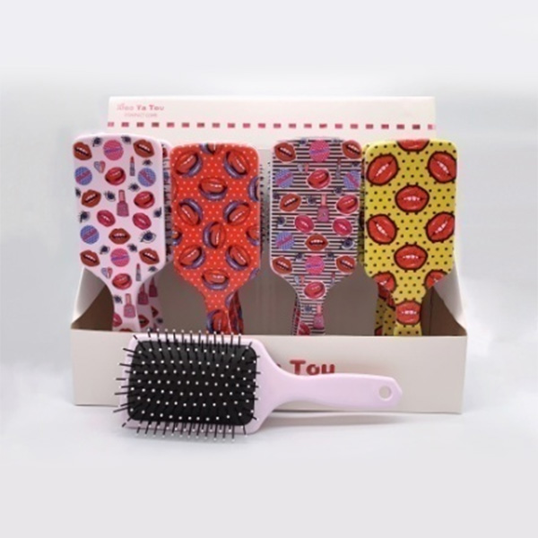 Plastic Comb With Daisy Pattern - 1