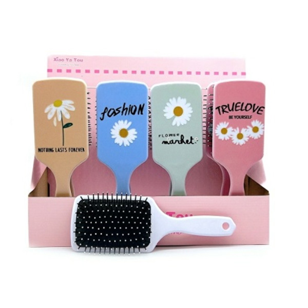 Plastic Comb With Daisy Pattern