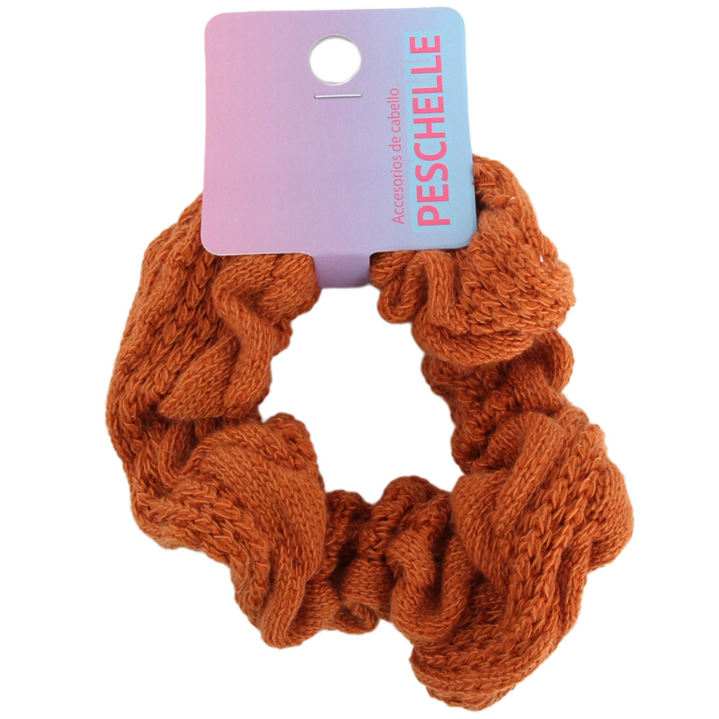 Popular Brown Knitted Hair Rope For Women