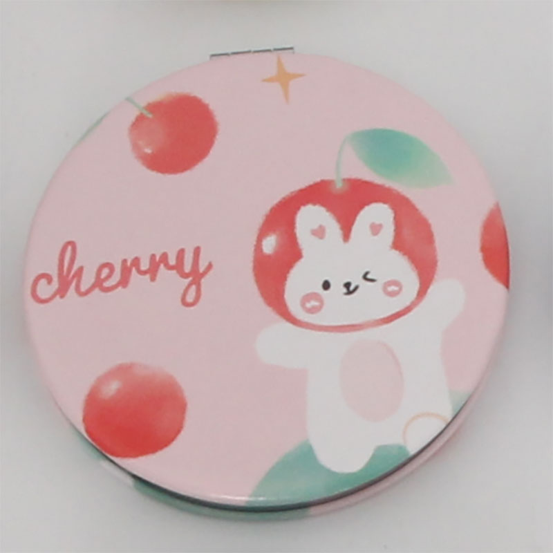 Popular Small Mirror With Cartoon Cherry Pattern