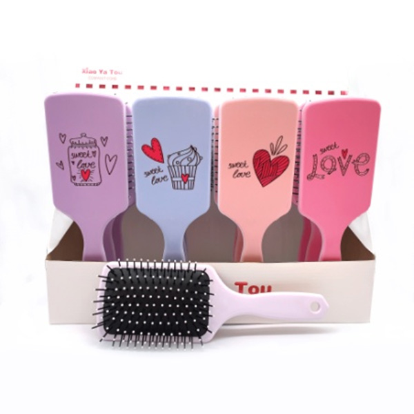 Popular Square Comb With Heart Print - 0 