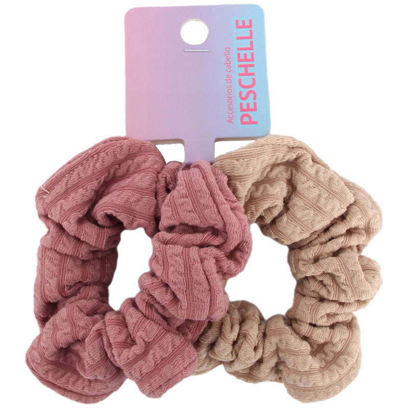 Purple And Beige Hair Rope Two-piece Set