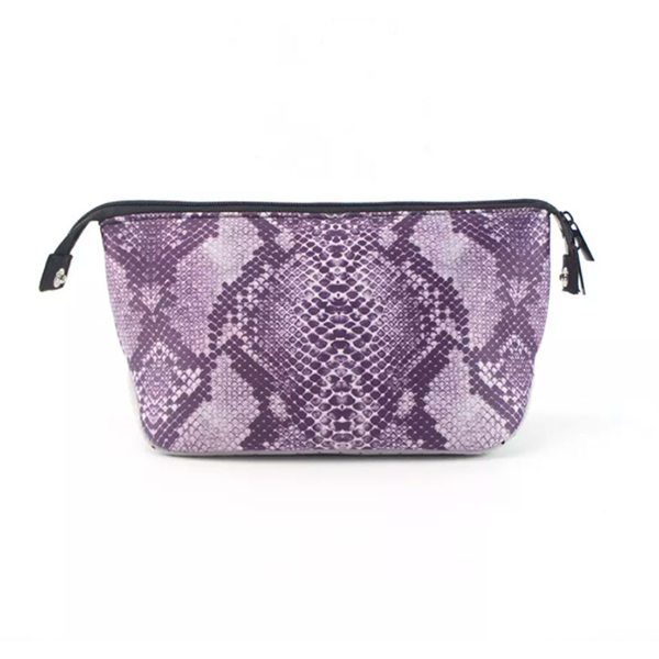 Bolsa de cosméticos con patrón de moda púrpura