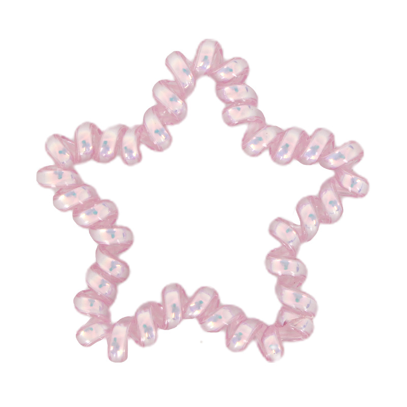 Vijolična telefonska vrv za lase v obliki peterokrake zvezde