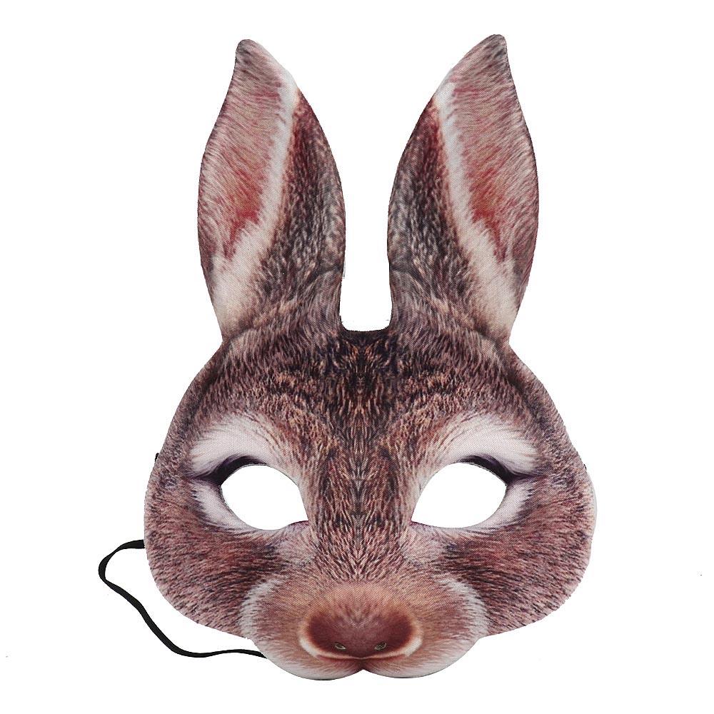 Rabbit Shaped Carnival Mask With Customized Color - 1