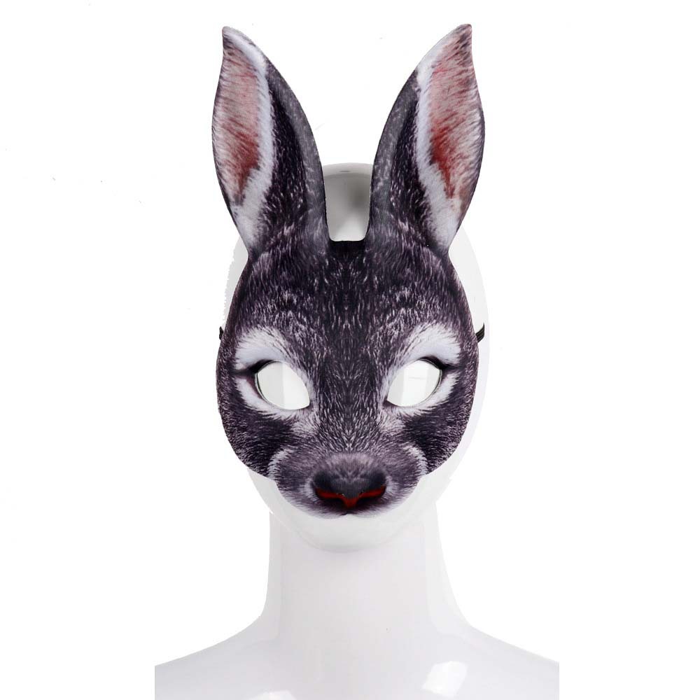 Rabbit Shaped Carnival Mask With Customized Color - 4