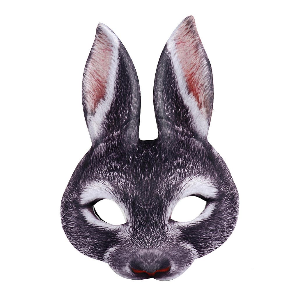 स्वनिर्धारित रंग के साथ खरगोश के आकार का कार्निवल मास्क - 5 