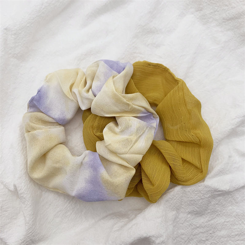 Frissítő selyemsárga színátmenet és világosbarna vastagbél kör készlet