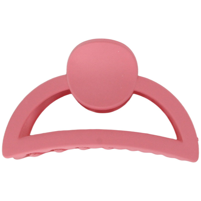 Regular Pink Round Dot Plastic Hairpin